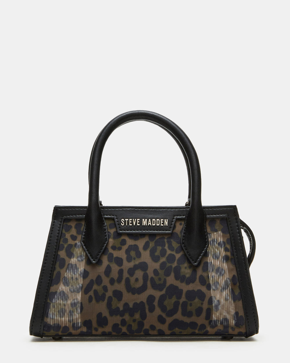 PEACHY Leopard Women's Mini Top-Handle Mesh Handbag | Steve Madden for Sale