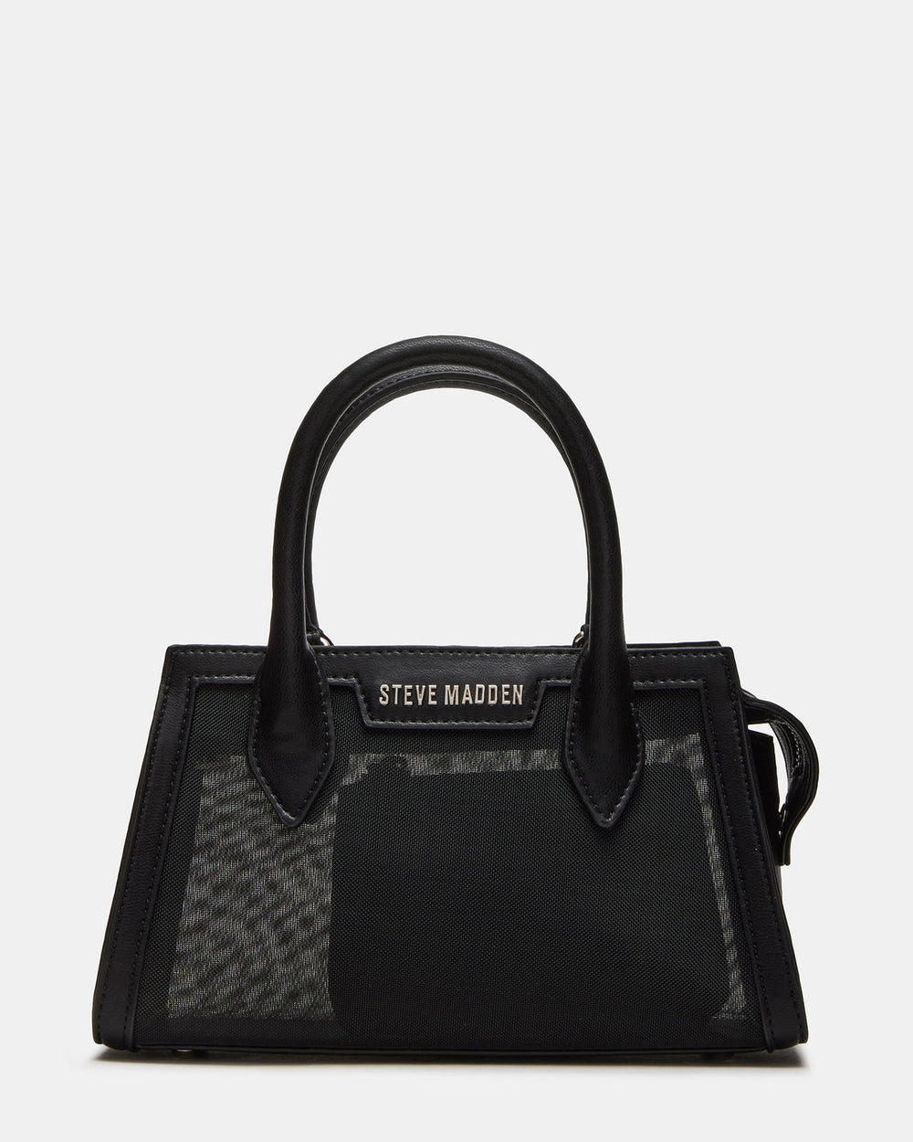 PEACHY Black Women's Mini Top-Handle Mesh Handbag | Steve Madden outlet