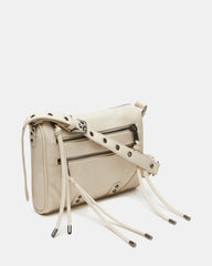 RIGBY Taupe Women's Fringe Studded Crossbody Handbag | Steve Madden for Sale