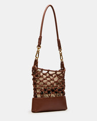 ARDA Cognac Multi Women's Crossbody Pouch Handbag | Steve Madden on Sale