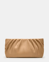 NIKA Chestnut Women's Pleated Crossbody Clutch Handbag | Steve Madden discount