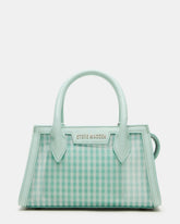PEACHY Green Multi Women's Mini Top-Handle Mesh Handbag | Steve Madden on Sale