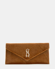 SMOOTH Bag Rust Fabric Envelope Logo Crossbody Clutch Handbag | Steve Madden near me
