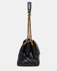 COLETTE Bag Black/Gold Quilted Chain Shoulder Handbag | Steve Madden discount