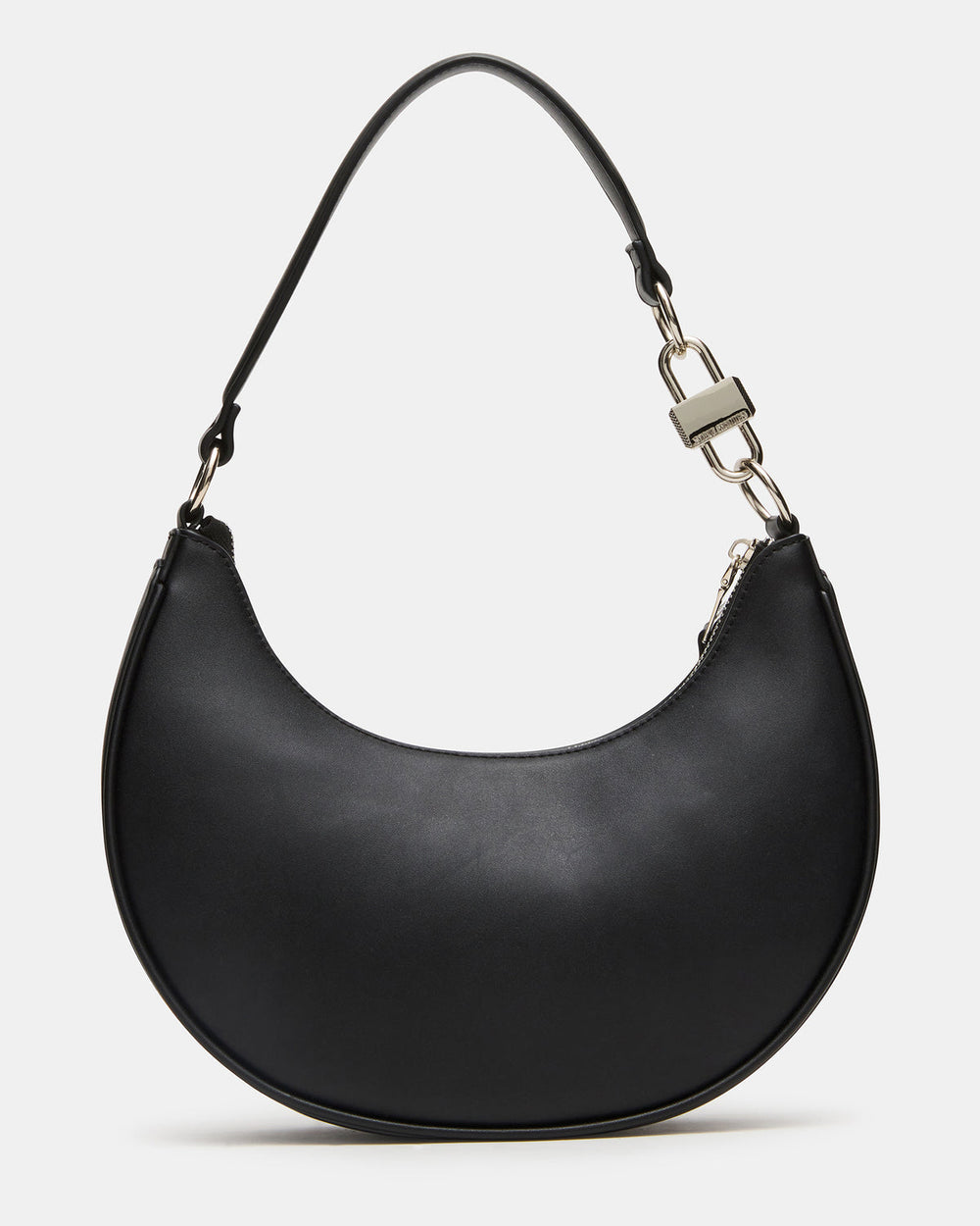 LOHAN Bag Black Structured Hobo Shoulder Handbag | Steve Madden on Sale
