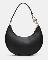LOHAN Bag Black Structured Hobo Shoulder Handbag | Steve Madden on Sale
