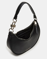 LOHAN Bag Black Structured Hobo Shoulder Handbag | Steve Madden on Sale