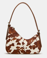 SMITH Bag Brown Cow Print Asymmetric Shoulder Handbag | Steve Madden near me