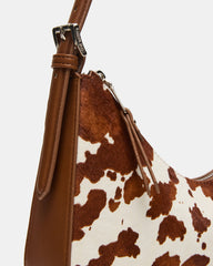 SMITH Bag Brown Cow Print Asymmetric Shoulder Handbag | Steve Madden near me