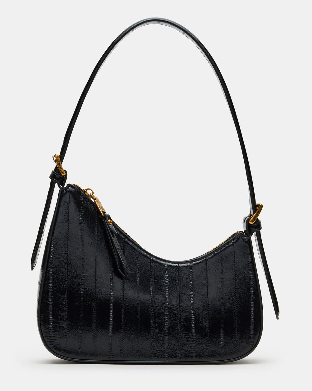 SMITH Bag Black Eel Asymmetric Shoulder Handbag | Steve Madden discount