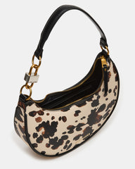 LOHAN Bag Brown Print Structured Hobo Shoulder Handbag | Steve Madden online