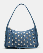 CHEYANN Bag Light Blue Hobo Dome-Studded Shoulder Strap Women's Handbag | Steve Madden Sale