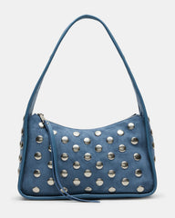 CHEYANN Bag Light Blue Hobo Dome-Studded Shoulder Strap Women's Handbag | Steve Madden Sale