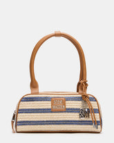 LAGUNE Bag Navy Multi Elongated Straw Shoulder Strap Handbag | Steve Madden near me