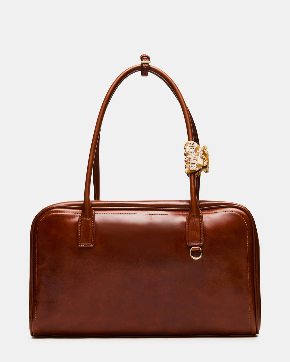 CANDICE Bag Rust Shoulder Strap Box Satchel Handbag | Steve Madden on Sale