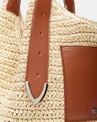 HIPPEE Cognac Multi Women's Belt Tip Buckle Shoulder Strap Bag | Steve Madden outlet