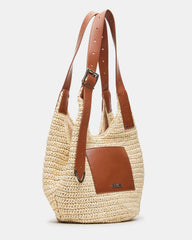 HIPPEE Cognac Multi Women's Belt Tip Buckle Shoulder Strap Bag | Steve Madden outlet
