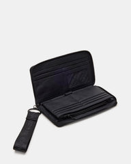 ZIP Wallet Black Zipper Cloure Wristlet Wallet | Steve Madden Sale
