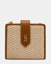 JEM STRAW Light Natural Bifold Wallet | Steve Madden on Sale
