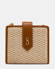 JEM STRAW Light Natural Bifold Wallet | Steve Madden on Sale