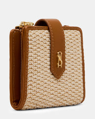 JEM STRAW Light Natural Bifold Wallet | Steve Madden on Sale