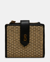 JEM STRAW Black Natural Bifold Wallet | Steve Madden near me