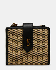 JEM STRAW Black Natural Bifold Wallet | Steve Madden near me