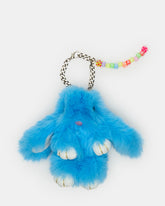BUNNY BAG CHARM Blue Multi-Colored Alphabet Letter Beaded Plush Bunny Bag Charm | Steve Madden for Sale