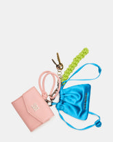 TRAVEL BAG CHARM Coral Multi Card Wallet Attachable Bag Charm | Steve Madden discount