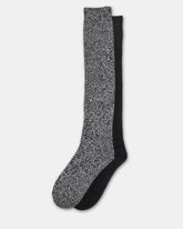 FALL 2 PACK MARLED KNEE HIGH SOCKS Black Women's Marled Knee-High Socks | Steve Madden online