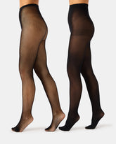 2 PACK MINI FISHNET TIGHT BLACK Women's Footed Sheer Mesh Tights | Steve Madden outlet