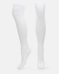 PREPPY White Over-The-Knee Footed Women's Tights | Steve Madden online
