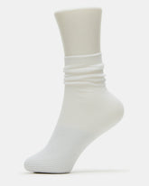 FISHNET SHLOUCHY CREW SOCKS White Women's Quarter Socks | Steve Madden US