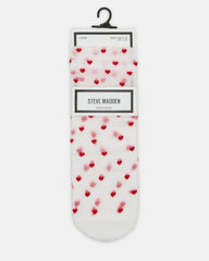 2 Pack Heart Sheer Tulle Women's Anklet Socks White | Steve Madden near me