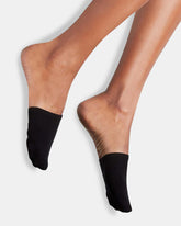 CAP TOE Black/Tan Open Back Shoe Socks | Steve Madden online