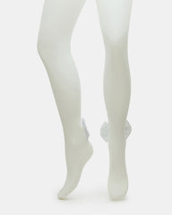 BRIDAL BOW TIGHTS Sheer White Women's Footed Tights | Steve Madden US