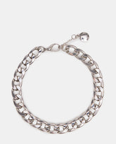 LINK CHAIN ANKLET Silver Women's | Steve Madden on Sale