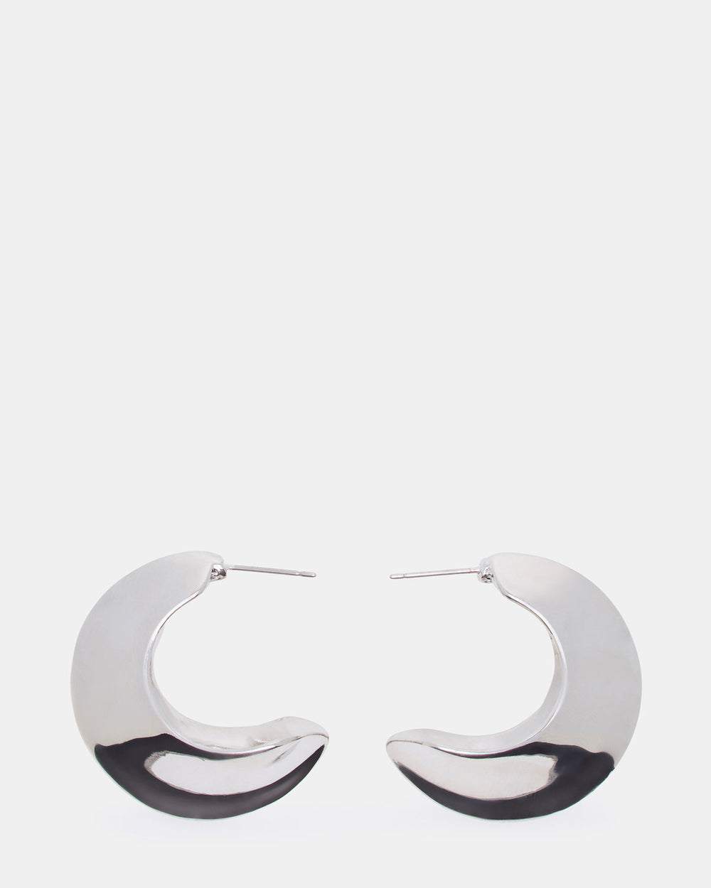 CRESCENT EARRINGS SILVER Women's Earrings | Steve Madden US