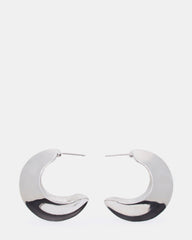 CRESCENT EARRINGS SILVER Women's Earrings | Steve Madden US