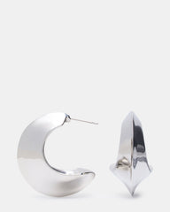 CRESCENT EARRINGS SILVER Women's Earrings | Steve Madden US