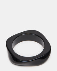 CURVED RETRO BRACELET Black Women's Bangle Bracelet | Steve Madden outlet