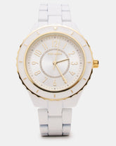 WOMEN'S STAINLESS STEEL WATCH White Women's Watch | Steve Madden outlet
