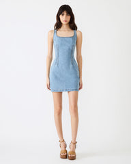 NOELLE Forever Blue Denim Mini Women's Dress | Steve Madden Sale