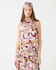GALA Dress Petal Paisley Maxi Halter Neck Flowy Open-Back Women's Dress | Steve Madden US