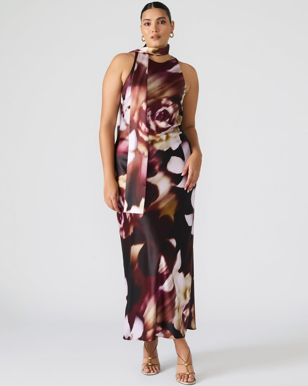 JAIDAN Mesa Rose Maxi Floral Print Flowy Women's Dress | Steve Madden Sale