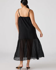 EMBER Black Flowy Sheer Maxi Women's Dress | Steve Madden for Sale