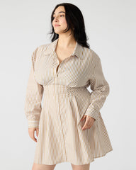 ARIA Taupe Women's Button-Up Mini Dress | Steve Madden online