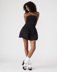 AMARI Dress Black | Women's Strapless Mini Bubble-Hem Dress | Steve Madden Sale