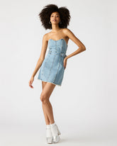MATILDA Strapless Denim Mini Women's Dress | Steve Madden for Sale