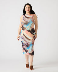 SIDRA Multi Women's Sleeveless Tie-Dye Midi Dress | Steve Madden near me